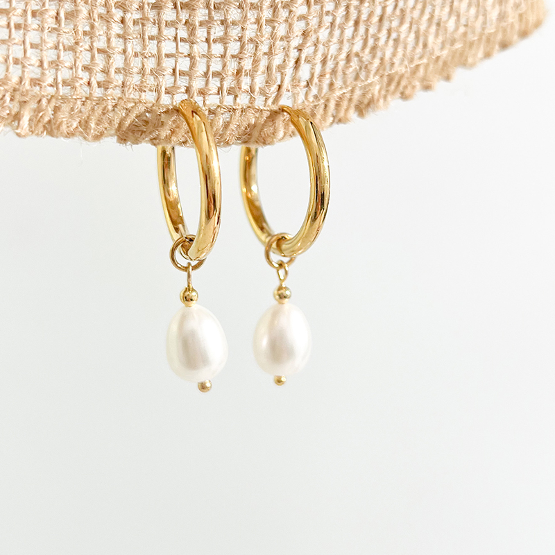 pearl hoops