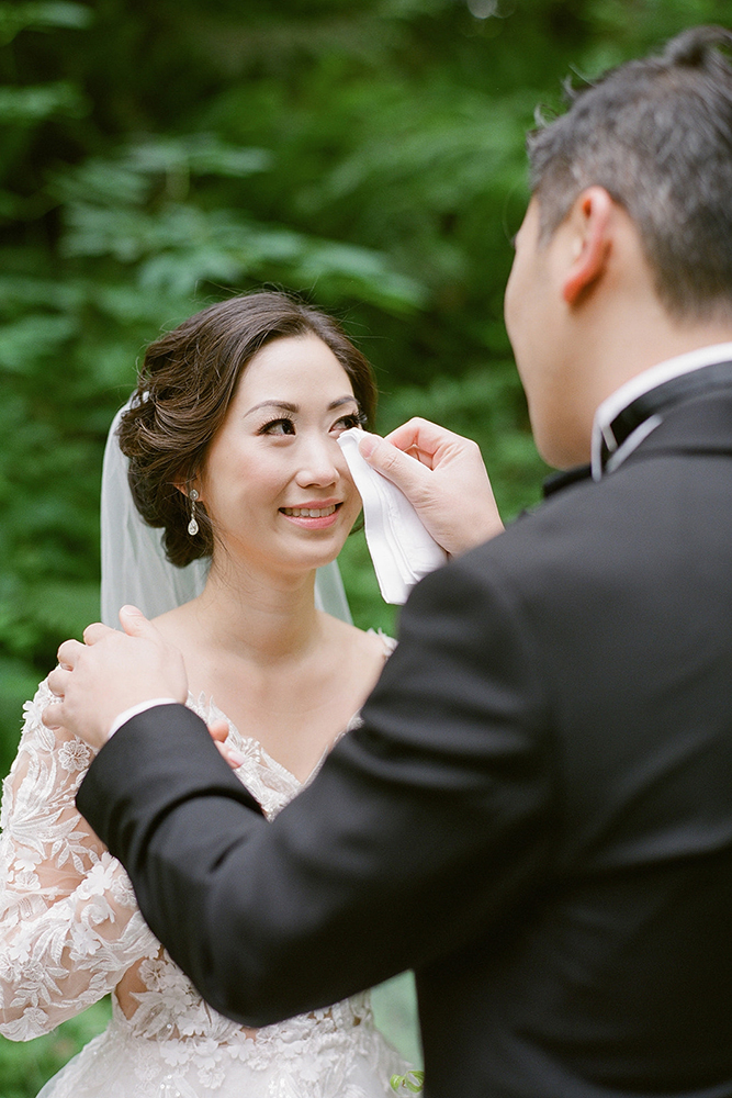 wedding first look