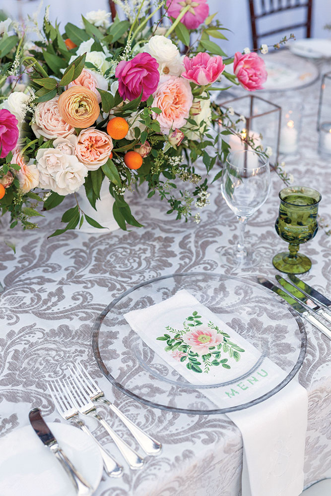 Spring Wedding Table Setting