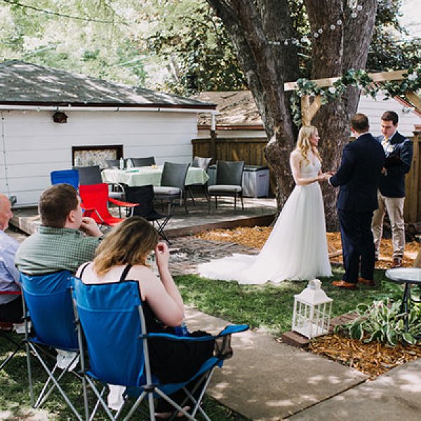 Backyard wedding