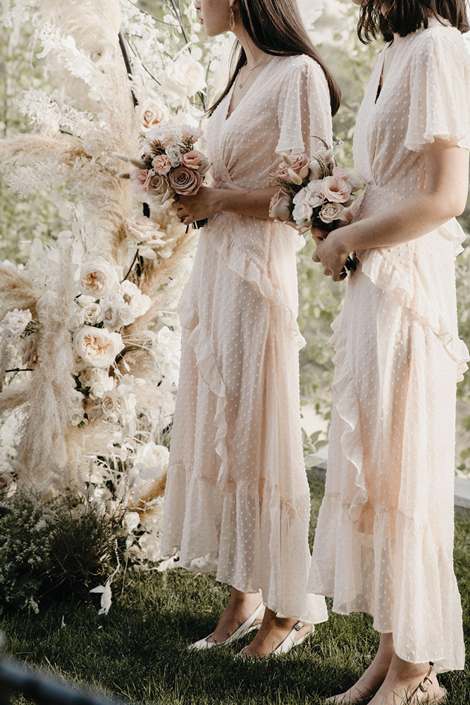 backyard wedding ceremony