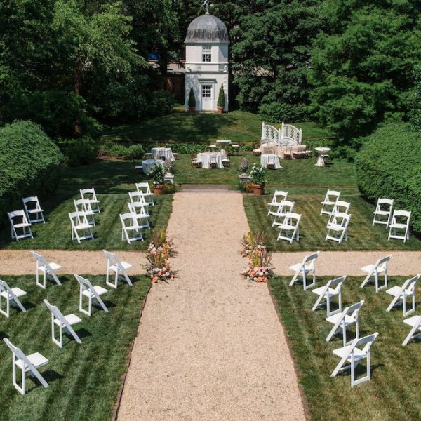 socially distant wedding ceremony seating