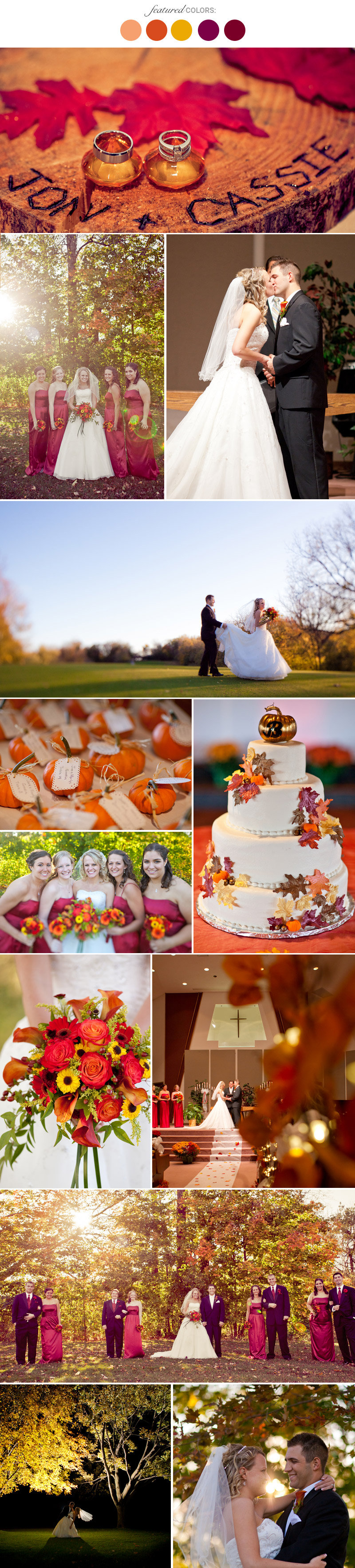 fall wedding colors