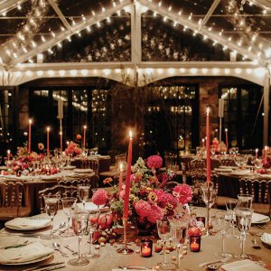 Fall wedding reception