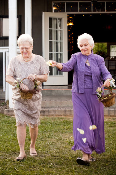 Grandma flower girls