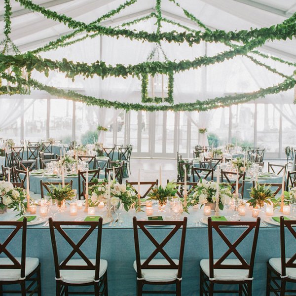 green winter wedding color palette