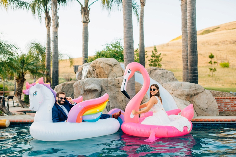 pool at wedding