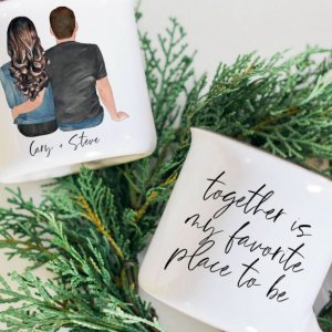 personalized couple mug