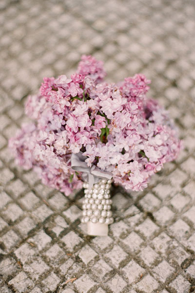 lilac wedding bouquet