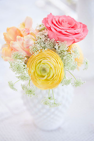 ranunculus wedding centerpiece