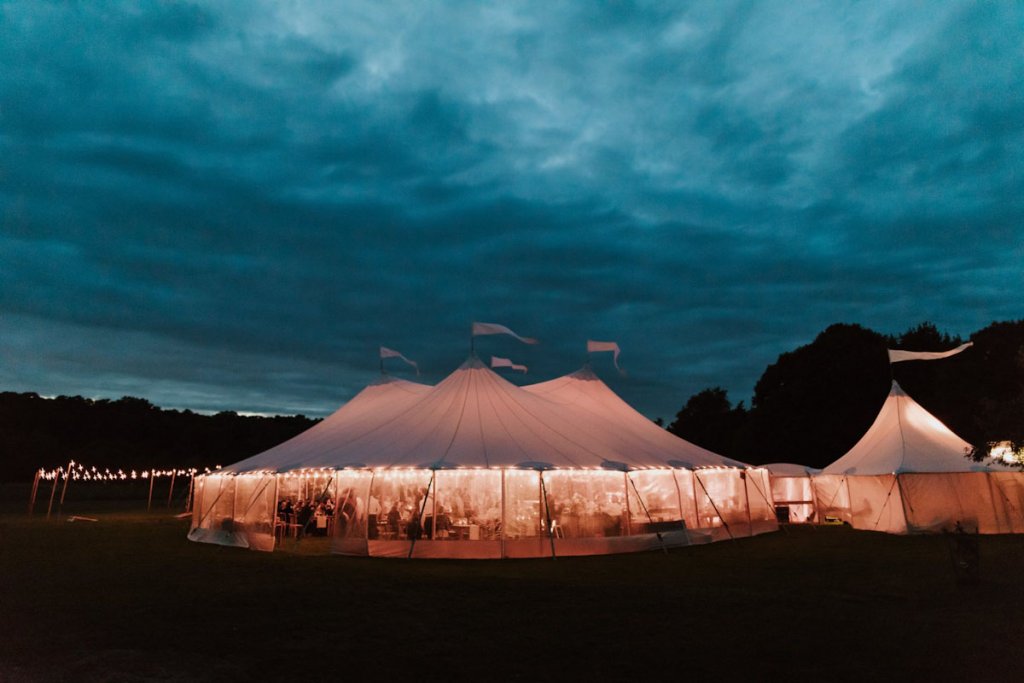 wedding reception tent