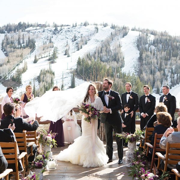 winter wedding in the mountains